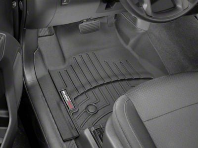 Weathertech DigitalFit Front Floor Liners; Black (20-25 Silverado 2500 HD Regular Cab w/ Bench Seat)