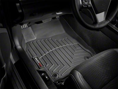 Weathertech DigitalFit Front Over the Hump Floor Liner; Black (07-14 Silverado 2500 HD Extended Cab, Crew Cab)