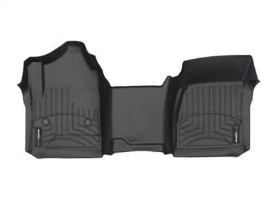 Weathertech DigitalFit Front Over the Hump Floor Liner; Black (15-19 Silverado 2500 HD Regular Cab)