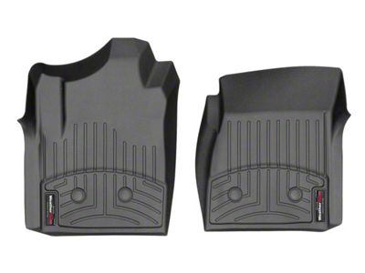 Weathertech DigitalFit Front Floor Liners for Vinyl Floors; Black (15-19 Silverado 2500 HD Regular Cab)