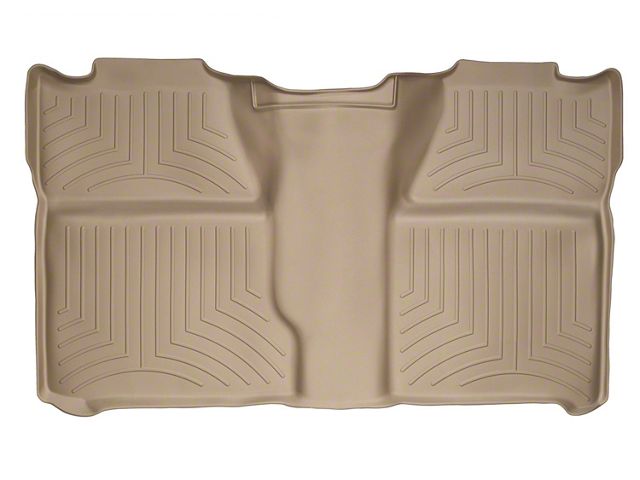 Weathertech DigitalFit Rear Floor Liner; Tan (07-14 Silverado 2500 HD Crew Cab)