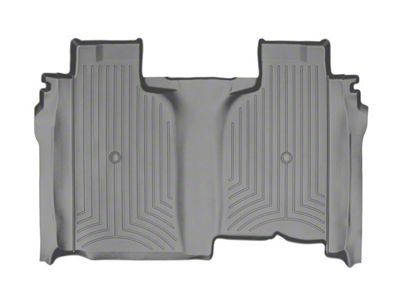 Weathertech DigitalFit Rear Floor Liner; Gray (20-25 Silverado 2500 HD Crew Cab w/ Front Bucket Seats & w/o Rear Underseat Storage)