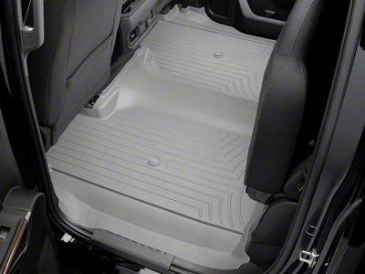 Weathertech DigitalFit Rear Floor Liner; Gray (20-25 Silverado 2500 HD Crew Cab w/ Front Bench Seat)