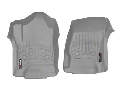 Weathertech DigitalFit Front Floor Liners; Gray (15-19 Silverado 2500 HD Double Cab, Crew Cab)