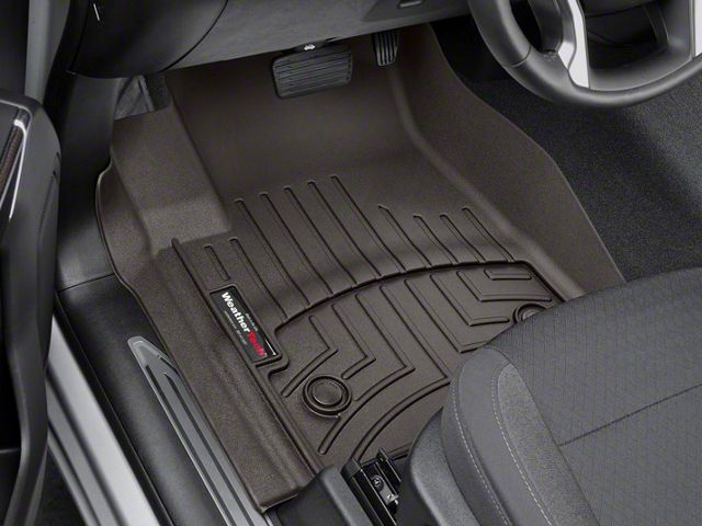 Weathertech DigitalFit Front Floor Liners; Cocoa (20-24 Silverado 2500 HD Double Cab, Crew Cab)