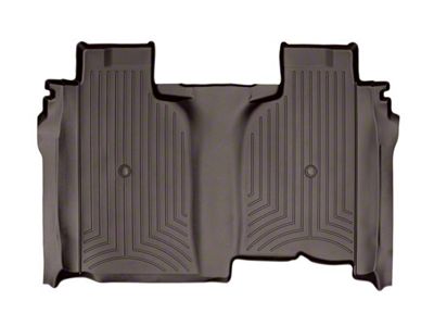 Weathertech DigitalFit Rear Floor Liner; Cocoa (20-24 Silverado 2500 HD Crew Cab w/ Front Bucket Seats & w/o Rear Underseat Storage)