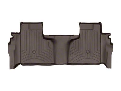 Weathertech DigitalFit Rear Floor Liner; Cocoa (20-25 Silverado 2500 HD Double Cab w/ Front Bench Seat & Rear Underseat Storage)