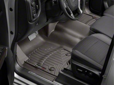 Weathertech DigitalFit Front Over the Hump Floor Liner; Cocoa (20-24 Silverado 2500 HD Double Cab, Crew Cab)