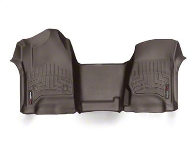 Weathertech DigitalFit Front Over the Hump Floor Liner; Cocoa (15-19 Silverado 2500 HD Double Cab, Crew Cab)