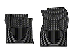 Weathertech All-Weather Front Rubber Floor Mats; Black (15-19 Silverado 2500 HD Regular Cab)