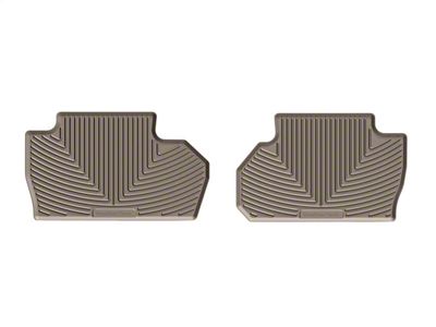 Weathertech All-Weather Rear Rubber Floor Mats; Tan (15-19 Silverado 2500 HD Double Cab)