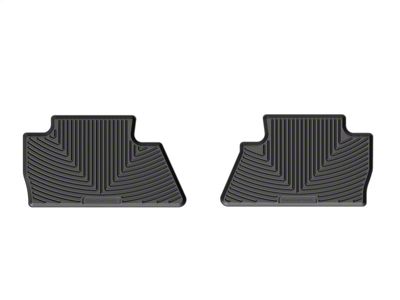 Weathertech All-Weather Rear Rubber Floor Mats; Black (15-19 Silverado 2500 HD Crew Cab)