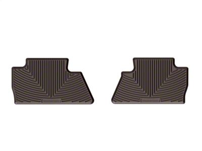 Weathertech All-Weather Rear Rubber Floor Mats; Cocoa (15-19 Silverado 2500 HD Crew Cab)