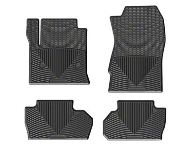Weathertech All-Weather Front and Rear Rubber Floor Mats; Black (15-19 Silverado 2500 HD Double Cab)
