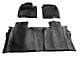 Weathertech Front and Rear Floor Liner HP; Black (20-24 Silverado 2500 HD Crew Cab w/ Front Bucket Seats & Rear Underseat Storage)