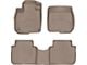 Weathertech Front and Rear Floor Liner HP; Tan (20-25 Silverado 2500 HD Crew Cab w/ Front Bucket Seats & Rear Underseat Storage)