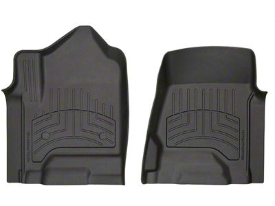 Weathertech Front Floor Liner HP; Black (15-19 Silverado 2500 HD w/o PTO Kit)