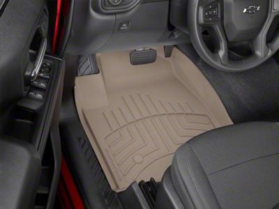 Weathertech Front Floor Liner HP; Tan (20-25 Silverado 2500 HD w/ Front Bucket Seat)