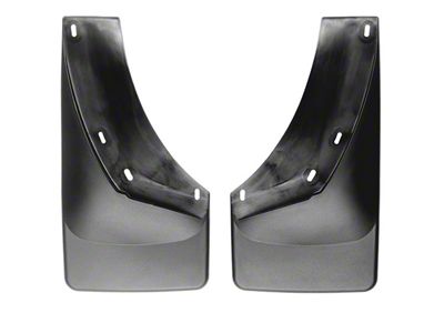 Weathertech No-Drill Mud Flaps; Front; Black (07-14 Silverado 2500 HD)