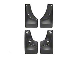 Weathertech No-Drill Mud Flaps; Front and Rear; Black (07-14 Silverado 2500 HD)