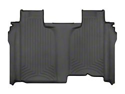 Weathertech Rear Floor Liner HP; Black (20-24 Silverado 2500 HD Crew Cab w/ Front Bench Seat & w/o Rear Underseat Storage)