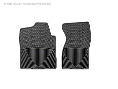 Weathertech All-Weather Front Rubber Floor Mats; Black (01-06 Silverado 3500 HD, Excluding Cab & Chassis)