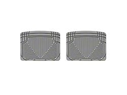 Weathertech All-Weather Rear Rubber Floor Mats; Gray (01-06 Silverado 3500 HD Extended Cab, Crew Cab)