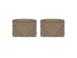 Weathertech All-Weather Rear Rubber Floor Mats; Tan (01-06 Silverado 3500 HD Extended Cab, Crew Cab)