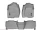 Weathertech DigitalFit Rear Floor Liner; Gray (01-06 Silverado 3500 HD Crew Cab)