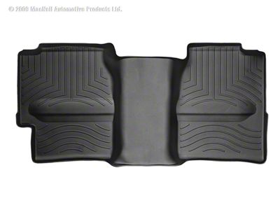 Weathertech DigitalFit Rear Floor Liner with Underseat Coverage; Black (01-06 Silverado 3500 HD Extended Cab)