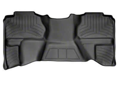 Weathertech DigitalFit Rear Floor Liner; Black (07-13 Silverado 3500 HD Extended Cab)