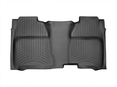 Weathertech DigitalFit Rear Floor Liner with Underseat Coverage; Black (15-19 Silverado 3500 HD Crew Cab)