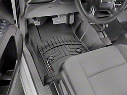 Weathertech DigitalFit Front Floor Liners for Vinyl Floors; Black (15-19 Silverado 3500 HD Double Cab, Crew Cab)