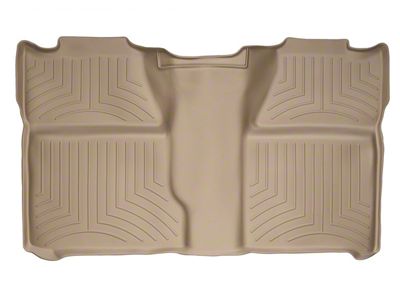 Weathertech DigitalFit Rear Floor Liner; Tan (07-14 Silverado 3500 HD Crew Cab)