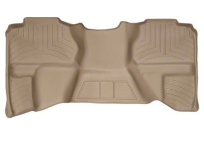 Weathertech DigitalFit Rear Floor Liner; Tan (07-13 Silverado 3500 HD Extended Cab)