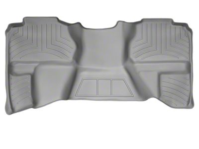 Weathertech DigitalFit Rear Floor Liner; Gray (07-13 Silverado 3500 HD Extended Cab)