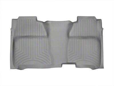 Weathertech DigitalFit Rear Floor Liner with Underseat Coverage; Gray (15-19 Silverado 3500 HD Crew Cab)