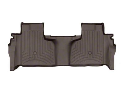 Weathertech DigitalFit Rear Floor Liner; Cocoa (20-24 Silverado 3500 HD Double Cab w/ Front Bench Seat & Rear Underseat Storage)