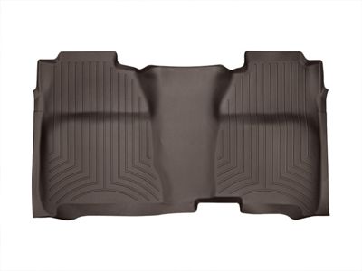 Weathertech DigitalFit Rear Floor Liner with Underseat Coverage; Cocoa (15-19 Silverado 3500 HD Crew Cab)