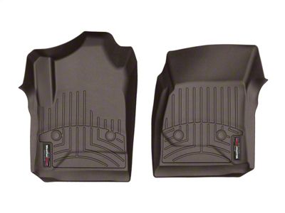 Weathertech DigitalFit Front Floor Liners; Cocoa (15-19 Silverado 3500 HD Regular Cab)