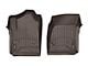 Weathertech DigitalFit Front Floor Liners; Cocoa (15-19 Silverado 3500 HD Regular Cab)