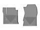 Weathertech All-Weather Front Rubber Floor Mats; Gray (15-19 Silverado 3500 HD Double Cab Crew Cab)