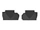 Weathertech All-Weather Rear Rubber Floor Mats; Black (15-19 Silverado 3500 HD Double Cab)