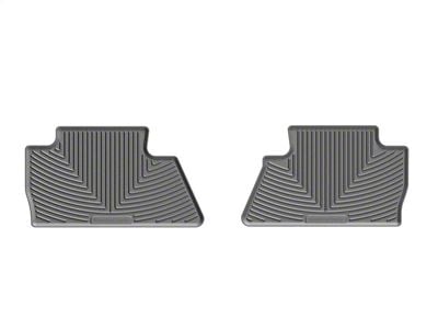 Weathertech All-Weather Rear Rubber Floor Mats; Gray (15-19 Silverado 3500 HD Crew Cab)