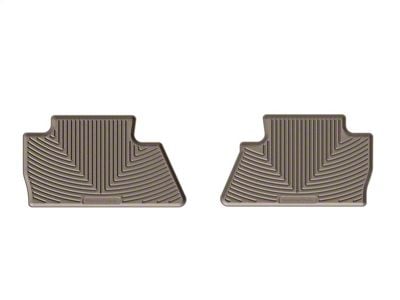 Weathertech All-Weather Rear Rubber Floor Mats; Tan (15-19 Silverado 3500 HD Crew Cab)