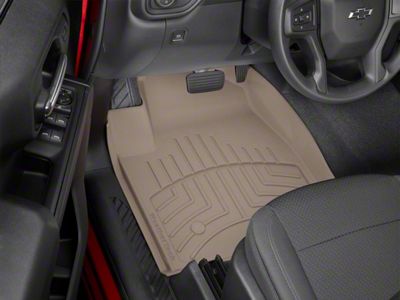 Weathertech Front Floor Liner HP; Tan (20-24 Silverado 3500 HD w/ Front Bucket Seat)