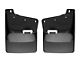 Weathertech No-Drill Mud Flaps; Rear; Black (20-24 Silverado 3500 HD SRW)