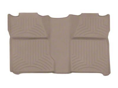 Weathertech Rear Floor Liner HP; Tan (07-14 Silverado 3500 HD Crew Cab w/o Rear Underseat Storage)