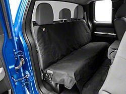 Weathertech Second Row Seat Protector; Black (07-24 Silverado 3500 HD Extended/Double Cab, Crew Cab)