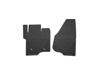 Weathertech All-Weather Front Rubber Floor Mats; Black (11-16 F-250 Super Duty)